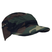 Military Outdoor Clothing Never Issued Size 7 1/2 Woodland Rip-Stop Hot Weather Patrol Cap