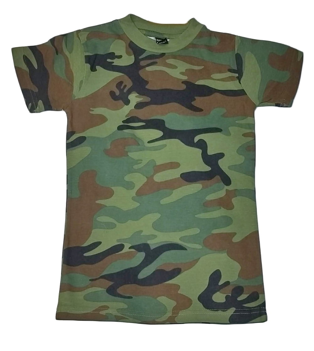 Military Outdoor Clothing New Youth Woodland TShirt (Small)