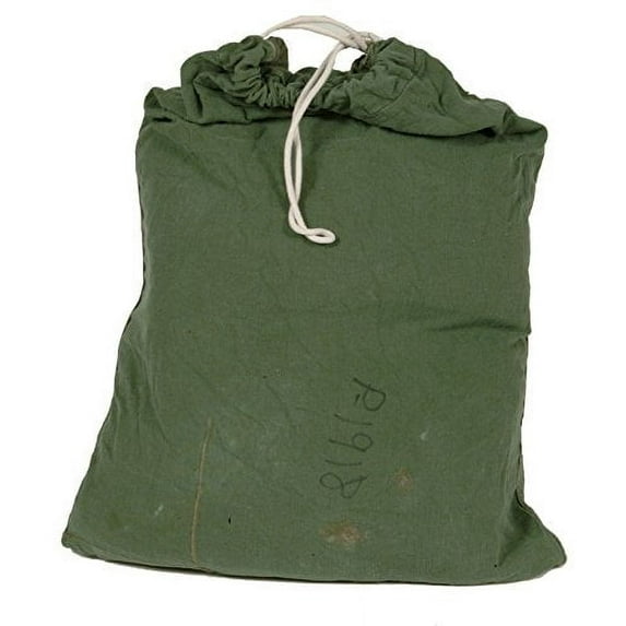 Military Outdoor Clothing Previously Issued US GI OD Green Cotton Laundry (Barracks) Bag