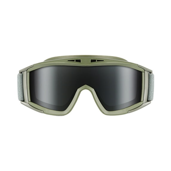 Military Outdoor Protective Goggles - Anti-Fog/Anti-Scratch for Shooting/Construction, Transparent Lens, 8.66inx3.14in