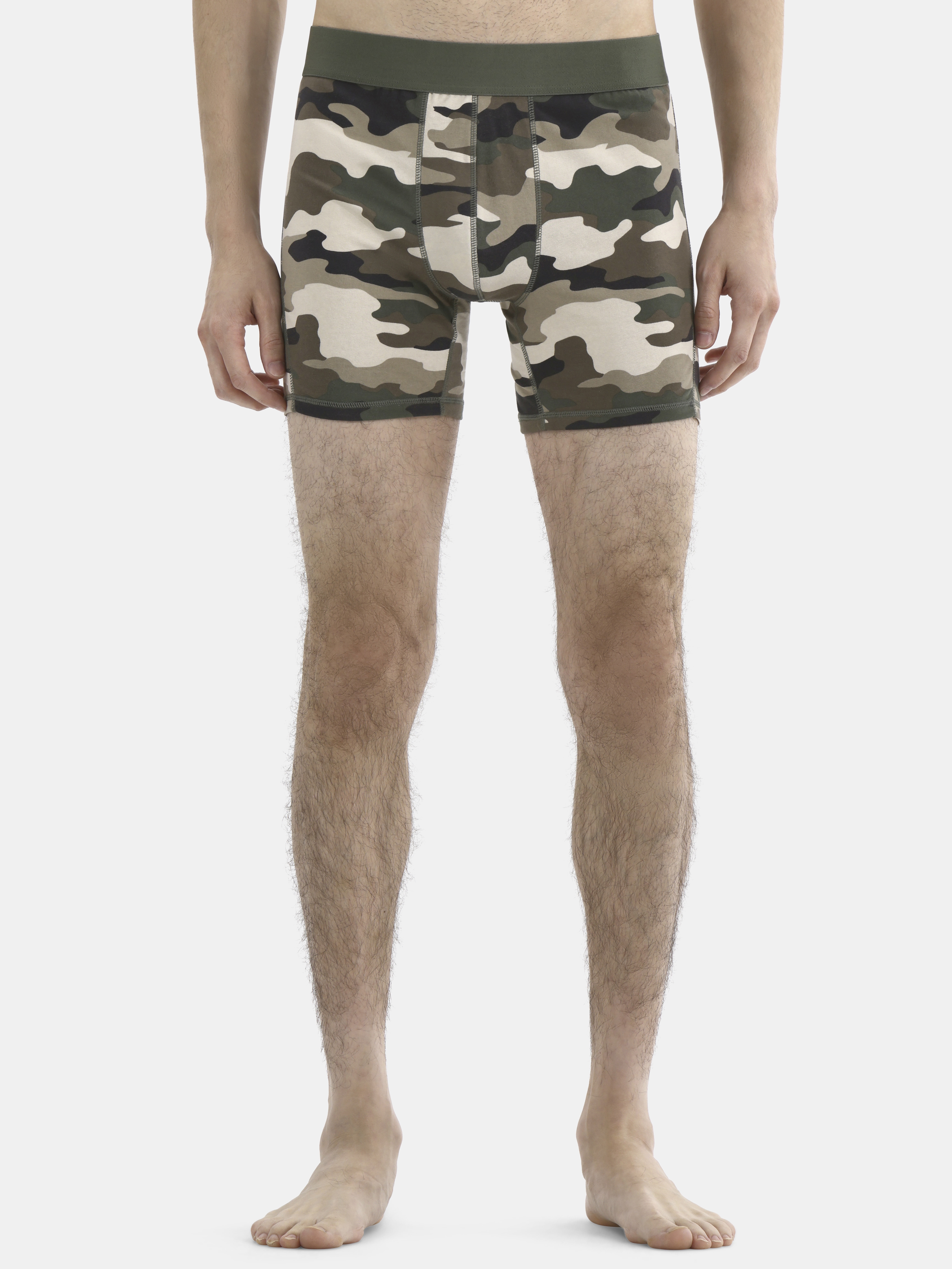 No Boundaries Military Boxer Briefs, 3-Pack, Men's