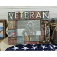 thumbnail image 1 of Military Patriotic USA Star Veteran Helmet Rifle And Boot 6"X4" Picture Frame, 1 of 4