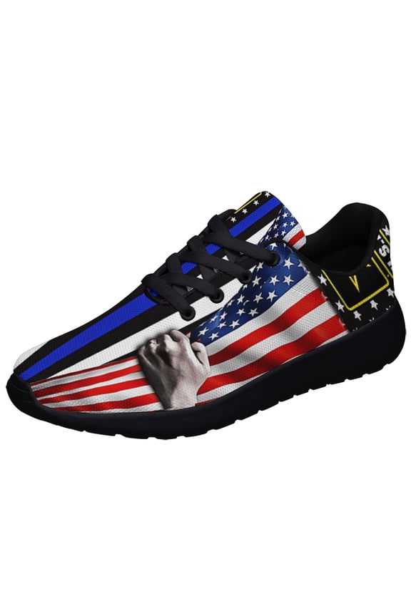 Military Police Shoes Sneakers for Women Men Black Size 4.5