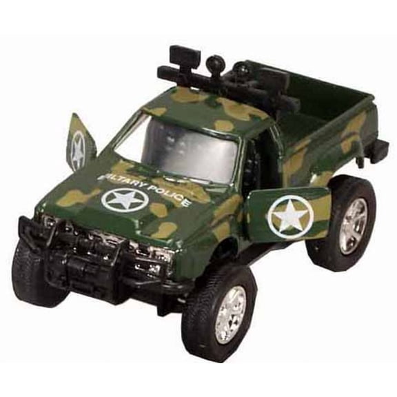Military Police Topless Jeep GP, Green Camo - 9761MD - 5" Diecast Model Toy Car (Brand New but NO BOX)