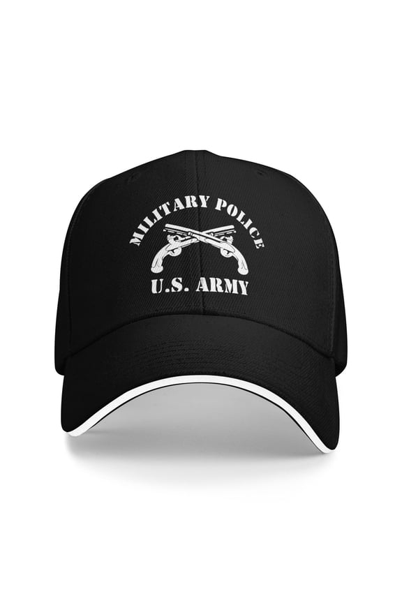 Military Police Us Army Logo Unisex Sandwich Cap Classic Baseball Capunisex Adjustable Casquette Dad Hat