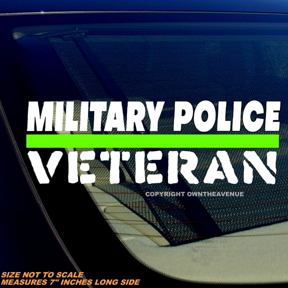 Military Police Veteran Patriotic USA America Car Truck Vinyl Sticker Decal 7"