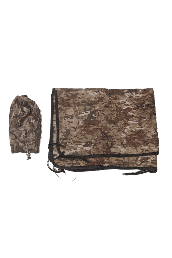 Military Poncho Liner Camo Woobie Military Insulated Camping Blanket Large Portable Lightweight Water Resistant for Hiking and Outdoor Survival Multicam