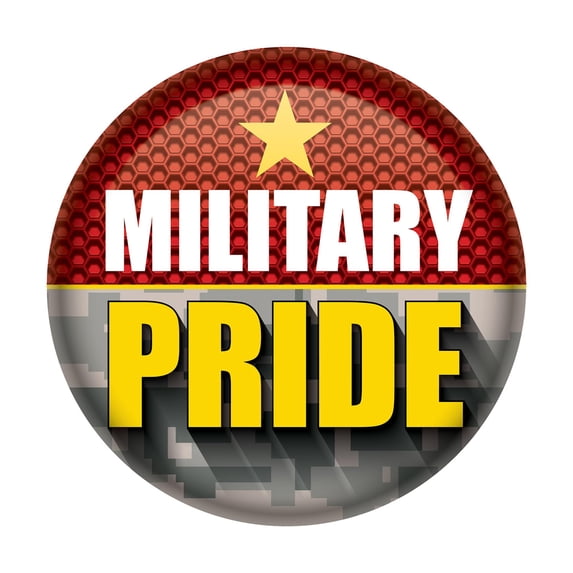 Military Pride Button