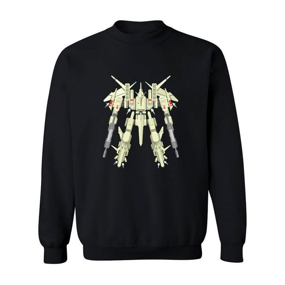 Military Robot Mecha Design Sweatshirt Men -Image by Shutterstock, Male 4X-Large