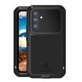 thumbnail image 1 of Military Rugged Case for Samsung Galaxy A54 5G, with Tempered Glass Screen Protector, Shockproof Dustproof Scratch Proof Hybrid Metal and Silicone Gel Heavy Duty Full Body Cover,Black, 1 of 8