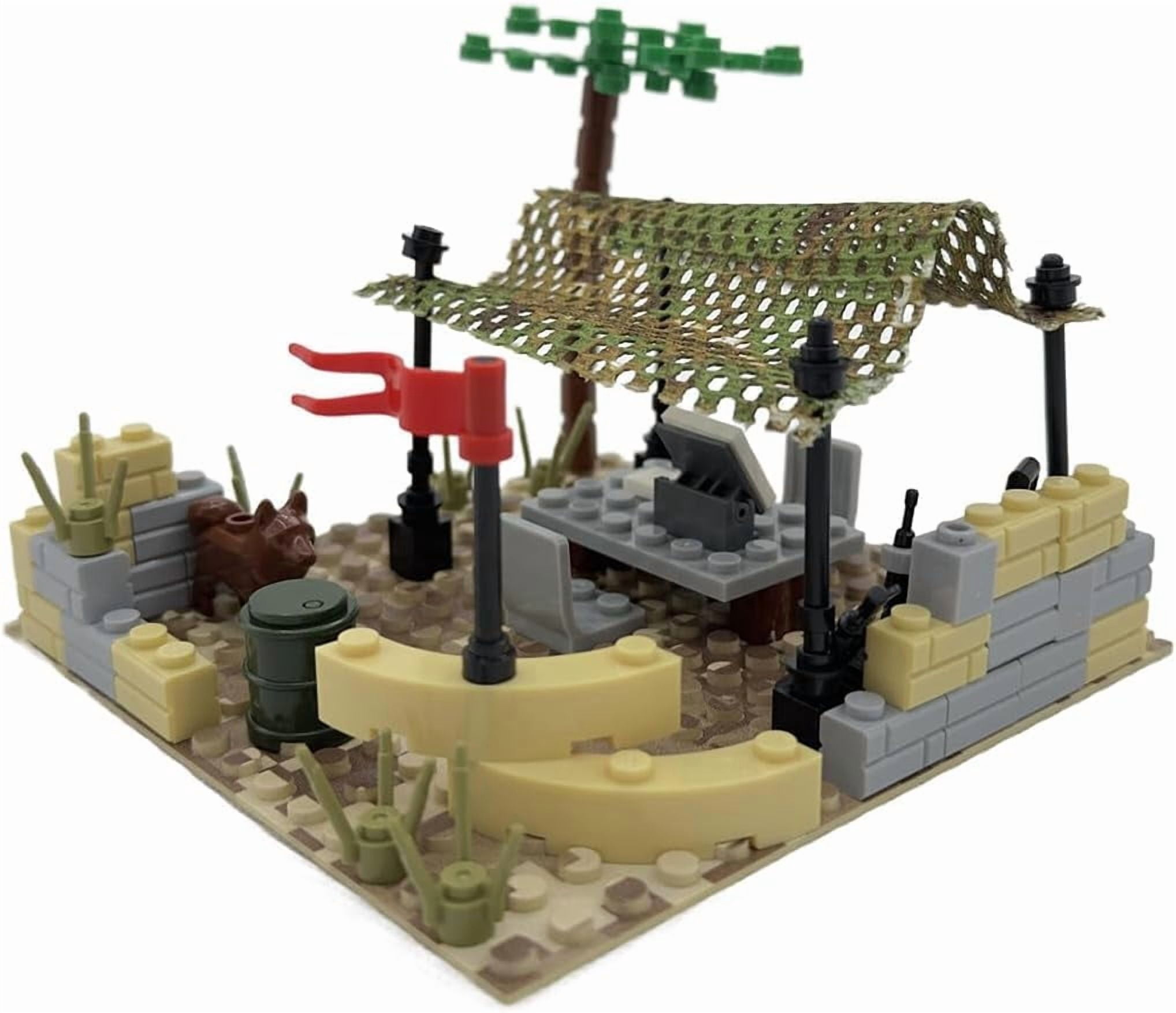 Military Scene Building Blocks, Custom WW2 Military Command Model Kit ...
