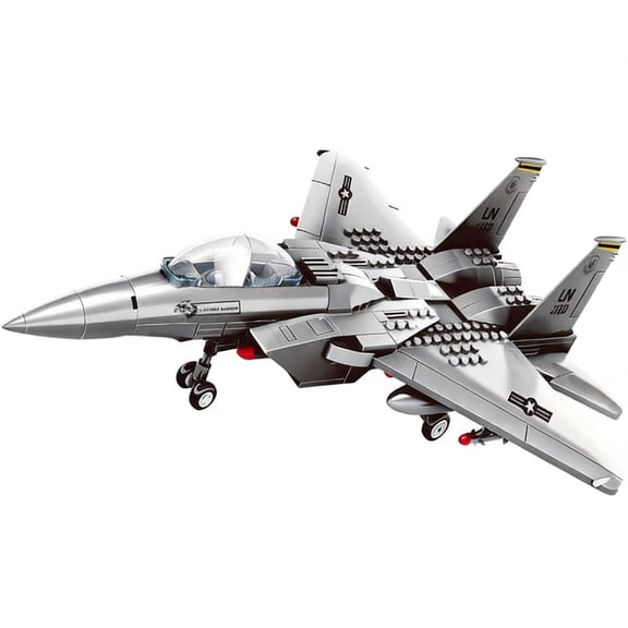 Military Series F-22 Raptor Fighter Jet Air Force Building Block Set (626 Pieces) -Building and Military Toys Gifts for Kid and Adult