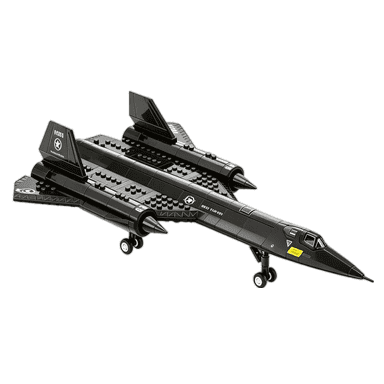 Military Series SR-71 Reconnaissance Aircraft Jet Blackbird Air Force Building Block Set (183 Pieces) compatible with Lego-technic , toys with building and Military