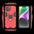 thumbnail image 1 of Military Shockproof for iPhone 14 Plus Protective Case Heavy Duty Armor Rugged Sturdy Phone Cases with Ring Kickstand Bumper Anti-Scratch Cover for iPhone 14 Plus,Red, 1 of 7