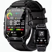 Military Smart Watch MenCall Receive/Dial Rugged Tactical Fitness Tracker