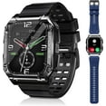 thumbnail image 1 of Military Smart Watch for Men, IP68 Waterproof Tactical Sports Watch, Outdoor Rugged Smart Watches for Men with Fitness Tracker Heart Rate Compatible with Android iOS, 1 of 6