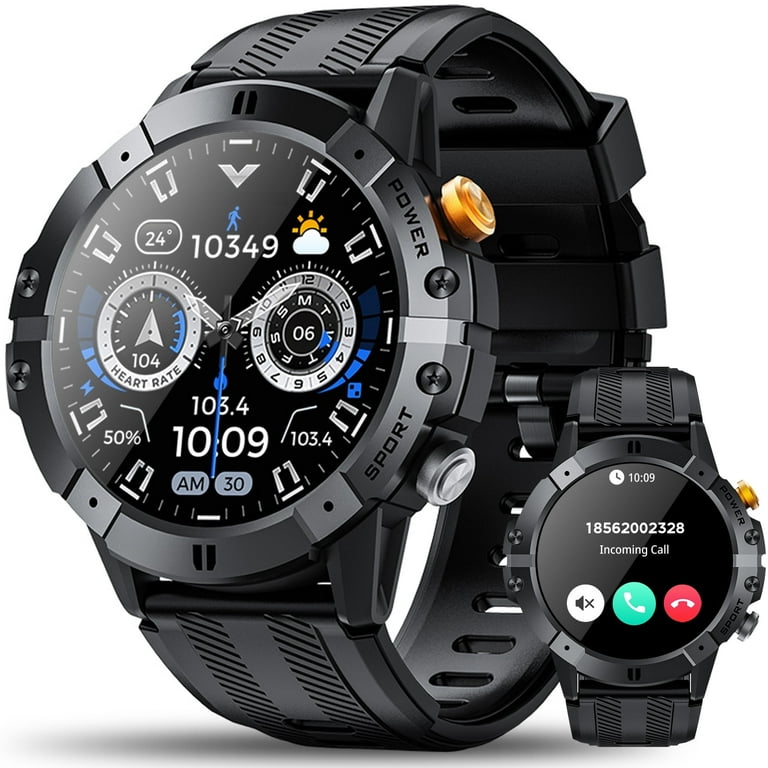 Ifanze C21 Rugged Smartwatch for Men, Bluetooth Call