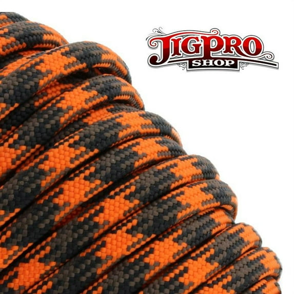 Military Spec 550lb Type III Parcord 100' Open Season by Jig Pro Shop - Made in the USA
