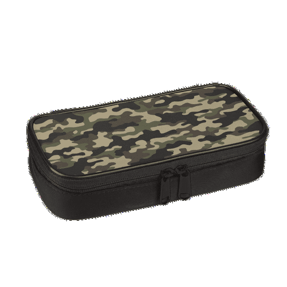 Military-Style Camo Pencil Box for Organized Storage