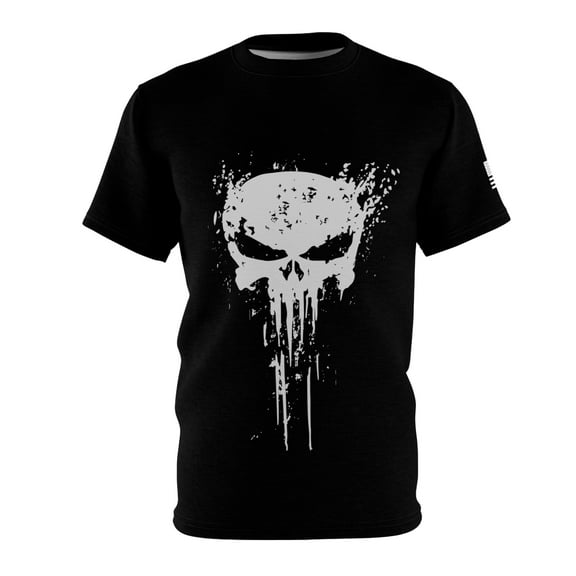 Military Style Camo Skull T-shirt
