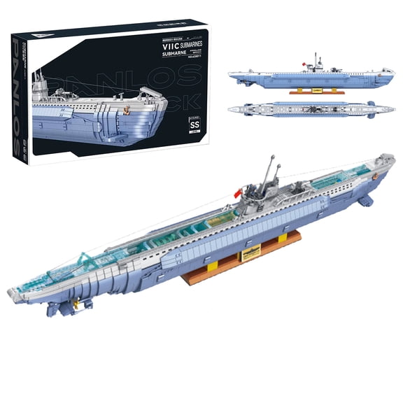 Military Submarine Model Building Kit for Adults WW2 U-Boat Sets 6172 Pcs