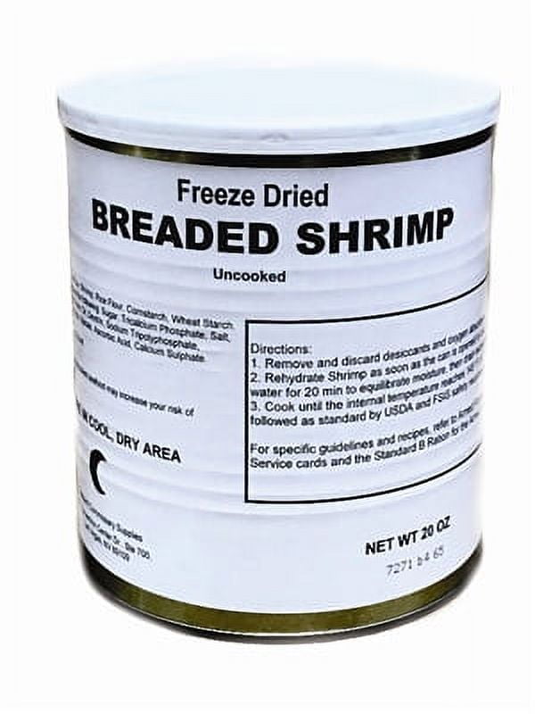 Military Surplus Freeze Dried Breaded Shrimp 1 Can