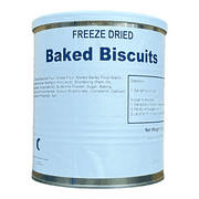 Military Surplus Freeze Dried Emergency Food Baked Biscuits 10-12 Biscuit/ #10 Can - 1 Can