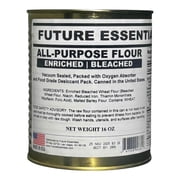 Future Essentials All Purpose Flour 1 Pack #2.5 Cans, 16 oz Each   Long-Term Food Storage Baking Flour, 25 Year Shelf Life, Emergency Preparedness & Everyday Cooking, Made in USA