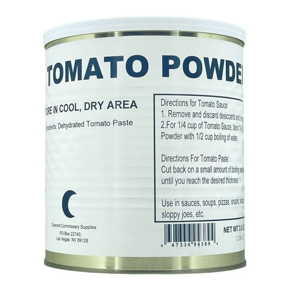 Military Surplus Freeze Dried Tomato Powder 25+ Years Long Shelf Life | Emergency Camping Food for Hiking, Backpacking | Tomato Powder #10 Can - 1 Can