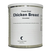 Military Surplus Freeze Dried Whole Chicken Breasts #10 Can Uncooked Food for Camping, Hiking and Back packing- 1 Can