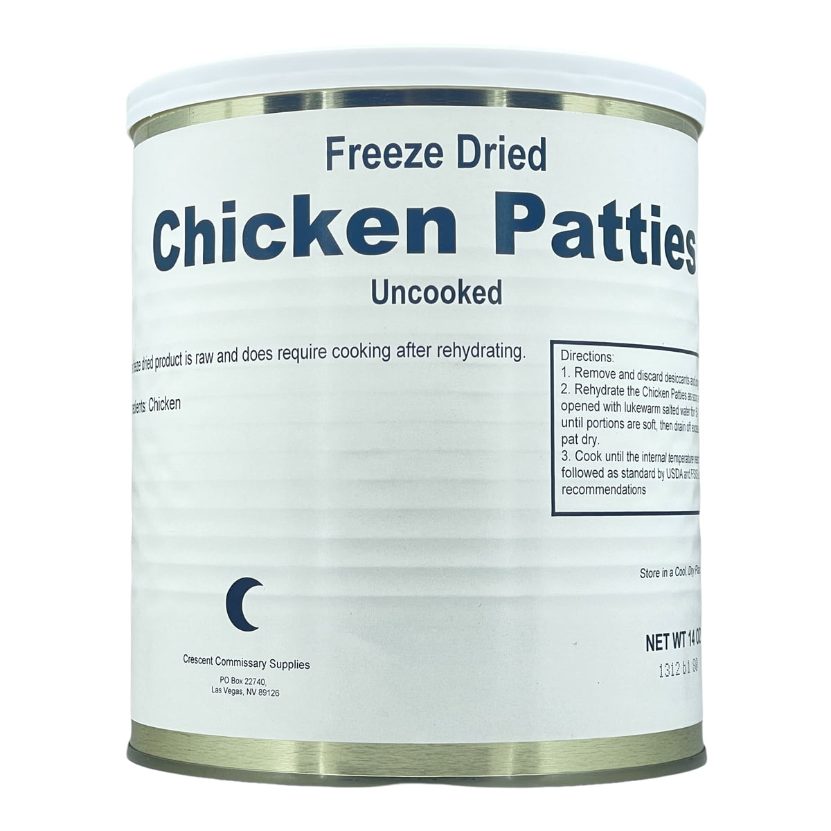 Military Surplus Uncooked Freeze Dried Chicken Patties 25 Plus Years