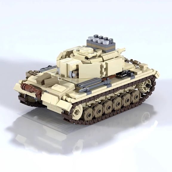 Military Tank Assembly Model, Small Particle DIY Building Kit