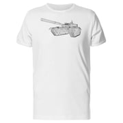 Military Tank In 3D Structure T-Shirt Men -Image by Shutterstock, Male XX-Large