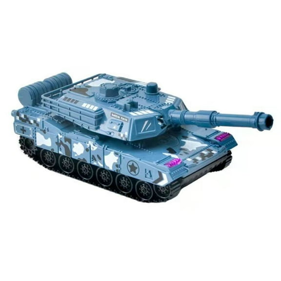 Military Tank Model Push Go Vehicle, Inertia Powered Camouflage Toy, Movable Turret Simulation Car for 3+ Years, Durable Army Design, Friction Powered Toy