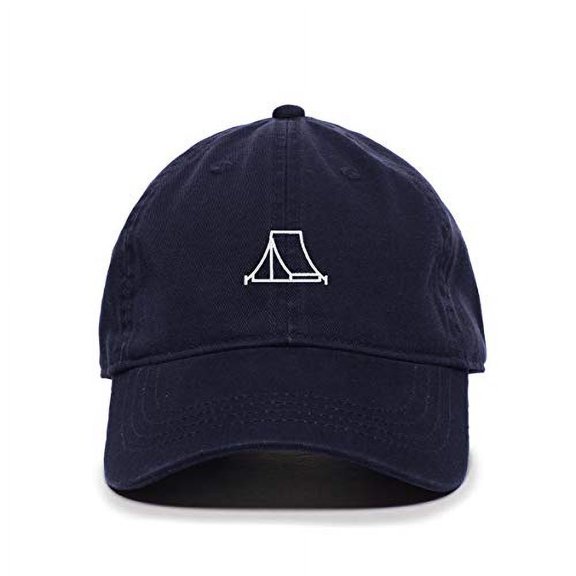 Military Tent Baseball Cap Embroidered Cotton Adjustable Dad Hat Navy