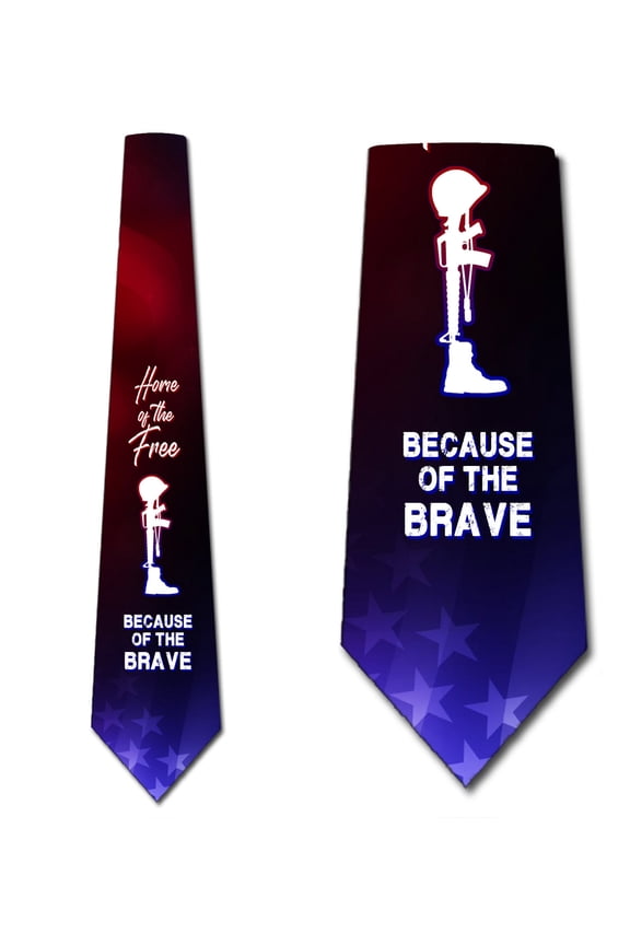 Military Ties Mens Memorial Day Marines Necktie by Three Rooker