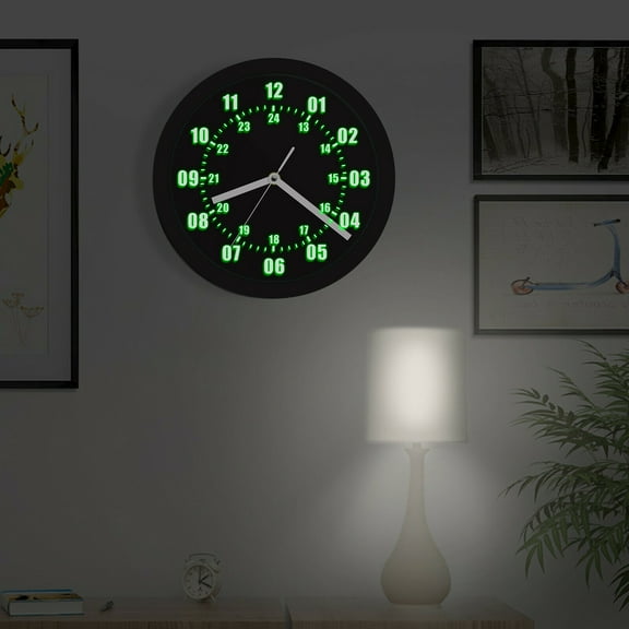 Military Time LED Display Neon Sign Backlight Wall Clock Room Decoration Gift