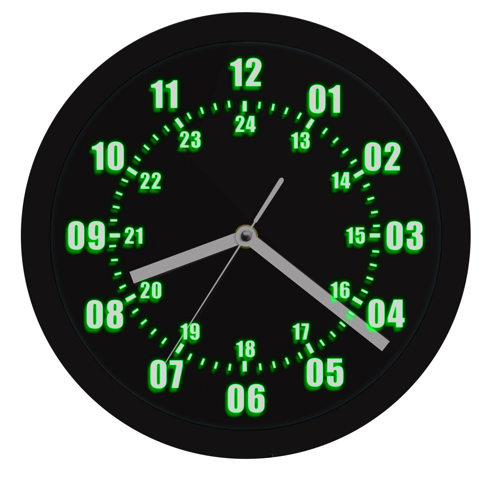 Military Time Wall Clock Luminous Remote Aircraft Gauges Aviation