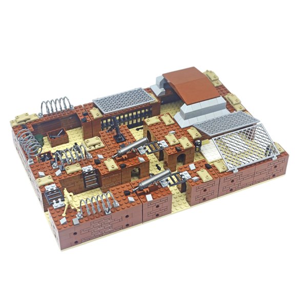 Military Trench Set WWII Frontline Modular Building Block Set | General Jim's Toys & Bricks | GJ-MTS