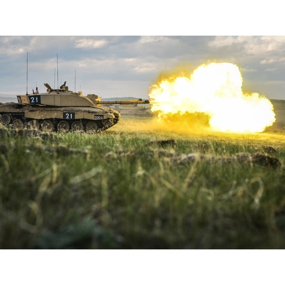 Welsh Tank Military UK Challenger Tank Royal Welsh Firing Extra Large XL Wall Art ...