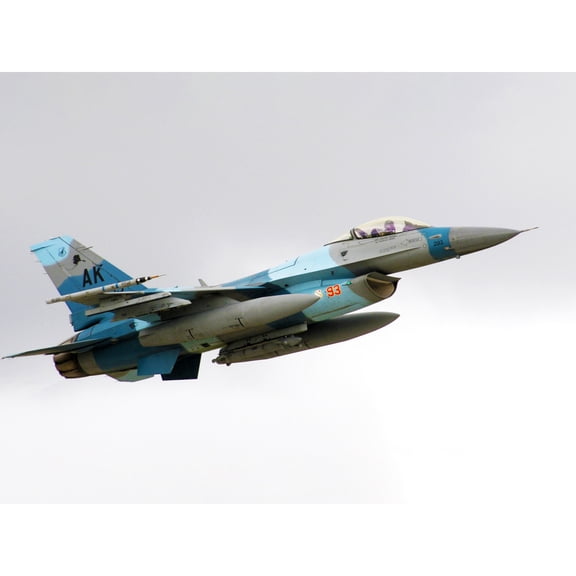 Military USA USAF F-16C Fighting Falcon Aircraft Jet Photo Extra Large XL Wall Art Poster Print