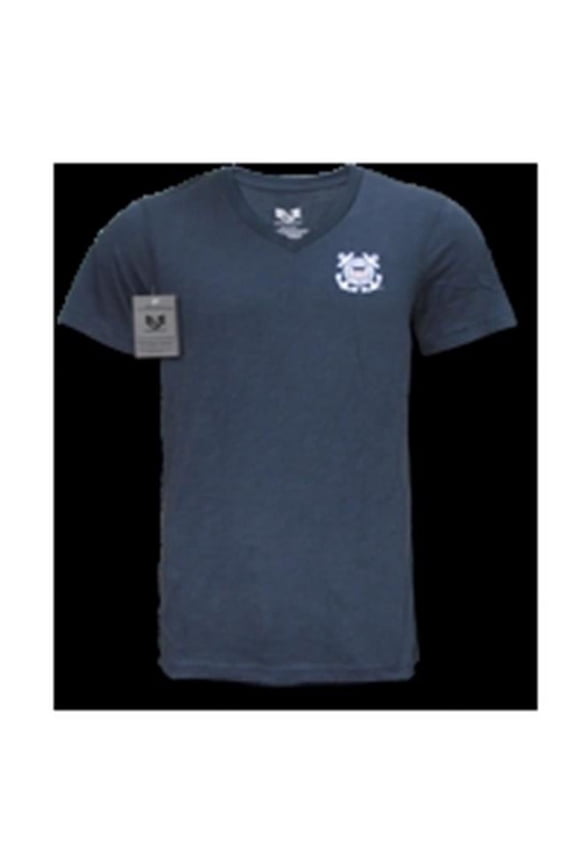 Military V-Neck Tee, Coastguard, Navy, 2X