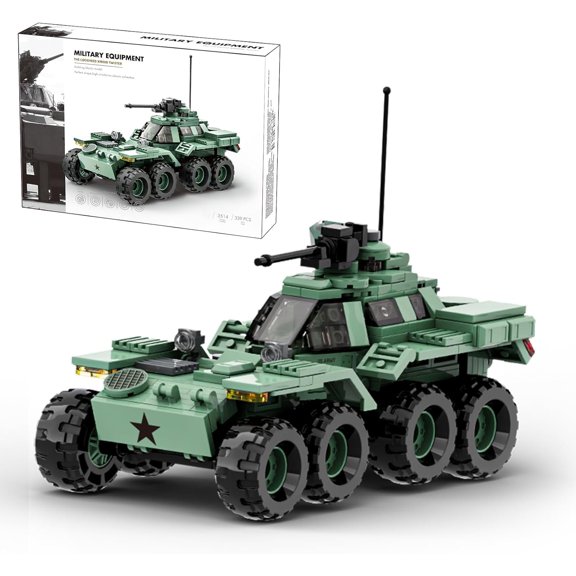 Military Vehicle Building Blocks Sets,Armored Model Brick Set Highly Detailed Set for Military Enthusiast, Teens and Adults (The Lockheed XM808 Twister)