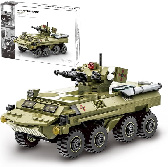 Military Vehicle Building Blocks Sets,Armored Model Brick Set Highly Detailed Set for Military Enthusiast Adults (BTR-4 "BUCEPHALUS)