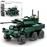 Ylutex Military Vehicle Building Blocks Sets,Armored Model Brick Set Highly Detailed Set for Military Enthusiast and Adults EBRC Jaguar
