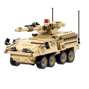 Military Vehicle Building Blocks Sets,Armored Model Brick Set Highly Detailed Set for Military Enthusiast (M1128 Mobile Gun System)