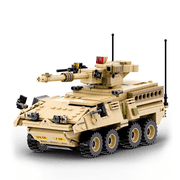 Military Vehicle Building Blocks Sets,Armored Model Brick Set Highly Detailed Set for Military EnthusiastM1128 Mobile Gun System