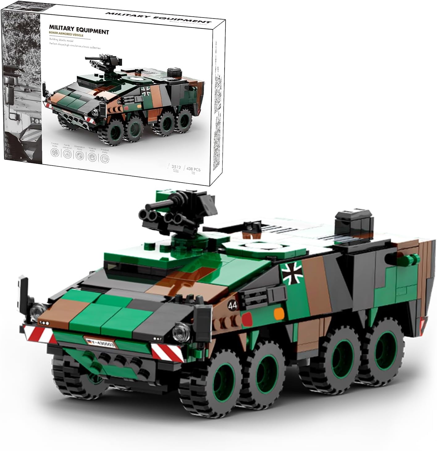 Military Vehicle Building Blocks Sets,Armored Model Brick Set Highly ...
