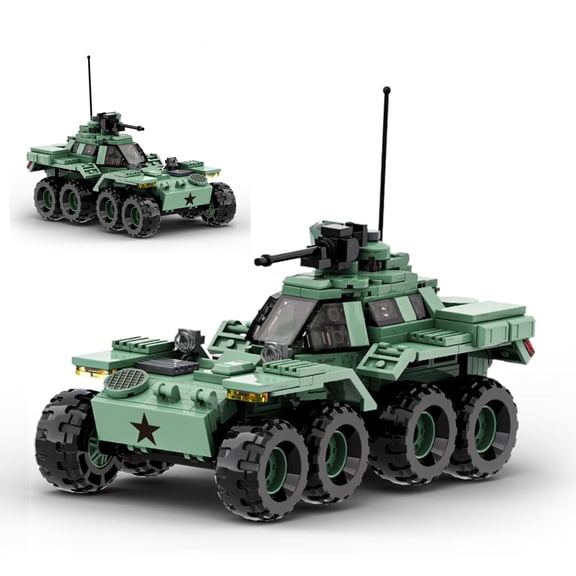 Military Vehicle Building Blocks Sets,Armored Model Brick Set Highly Detailed Set for Military Enthusiast, Teens and Adults