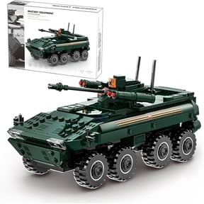 Ylutex Military Vehicle Building Blocks Sets,Armored Model Brick Set Highly Detailed Set for Military Enthusiast and Adults (VPK-7829 BUMERANG)